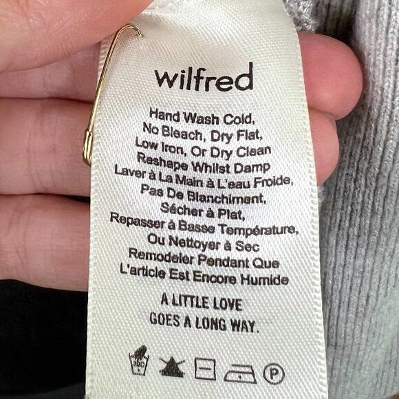 Wilfred Aritzia Silk Cotton Cashmere Blend Open Front Knit Cardigan with pockets - Picture 7 of 9